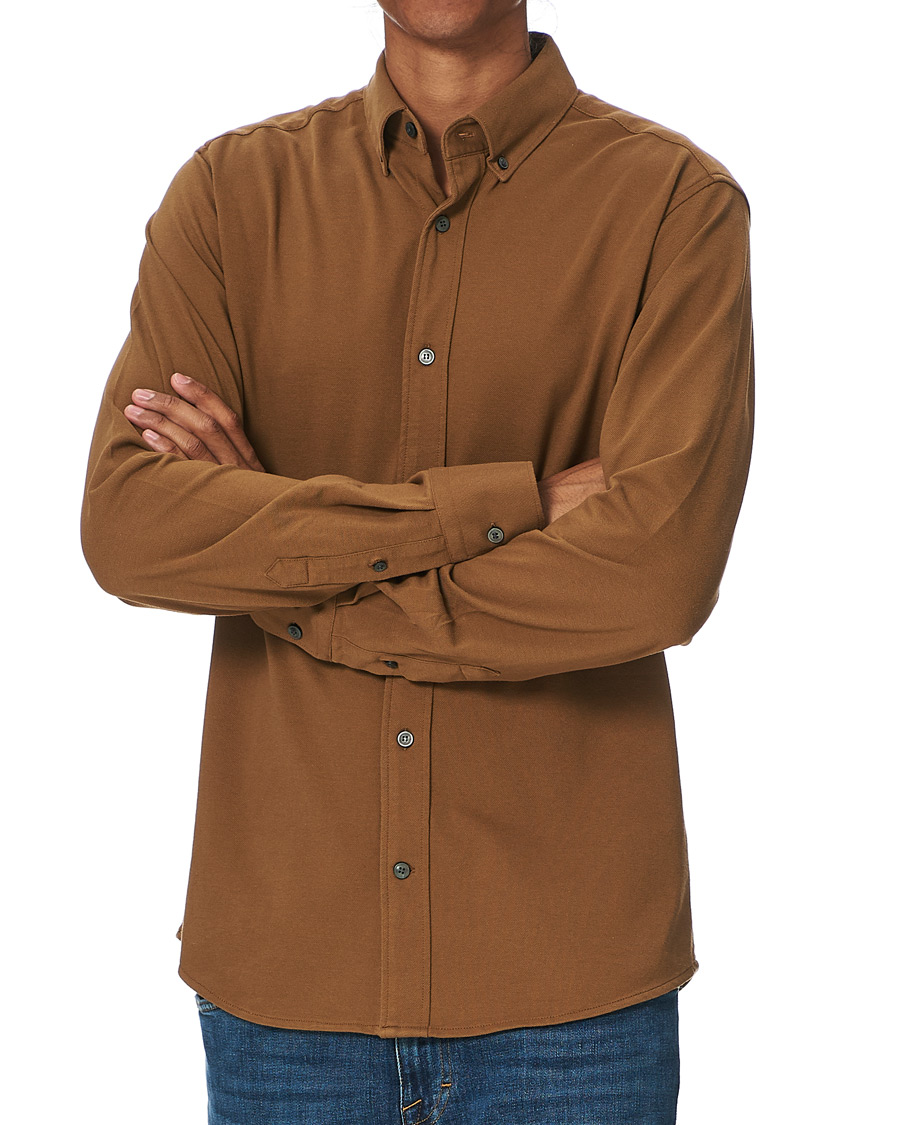Herre | Skjorter | Tiger of Sweden | Fenald Piquet Shirt Toasted Coconut
