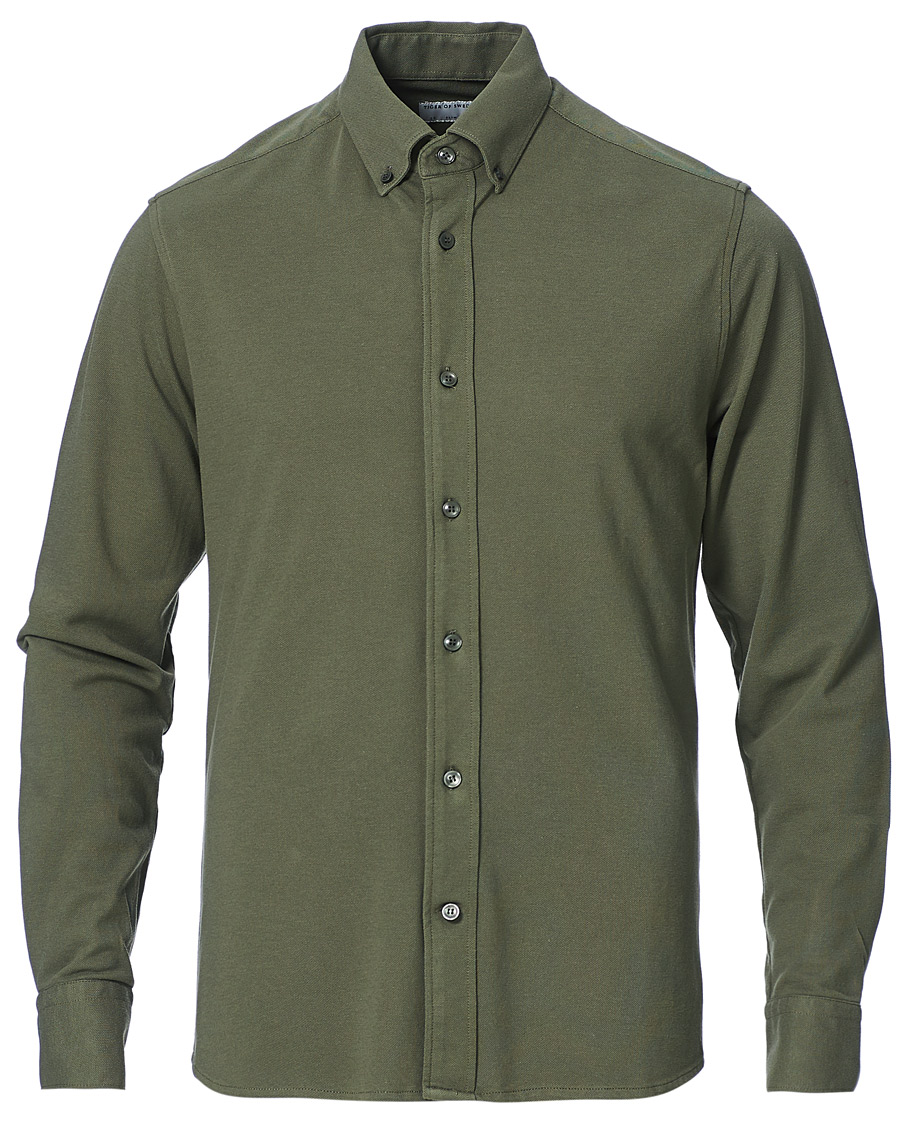 Herre | Skjorter | Tiger of Sweden | Fenald Piquet Shirt City Green
