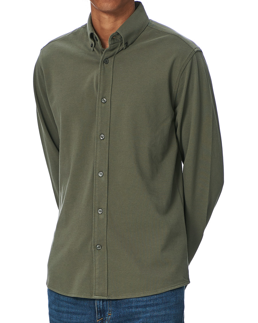 Herre | Skjorter | Tiger of Sweden | Fenald Piquet Shirt City Green