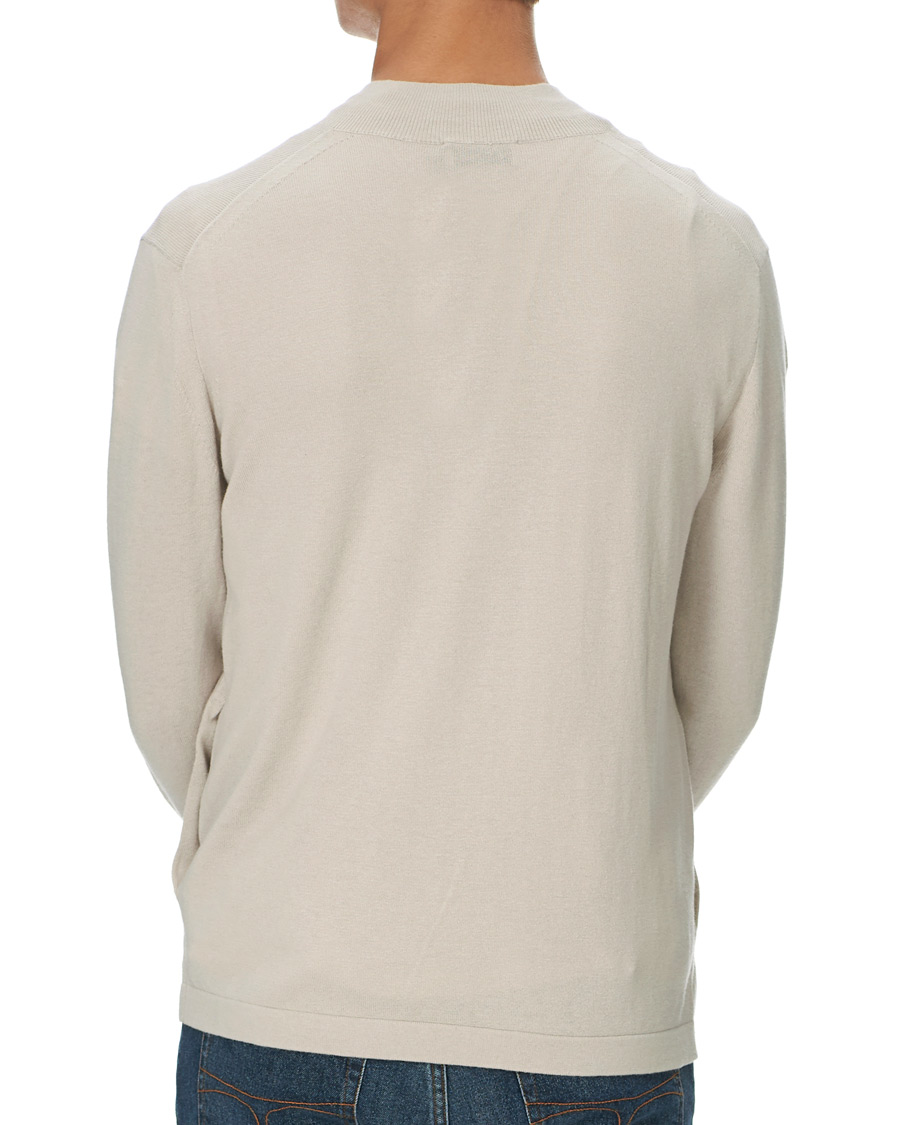 Herre | Trøjer | Tiger of Sweden | Kylen Cotton/Merino Zip Moonbeam