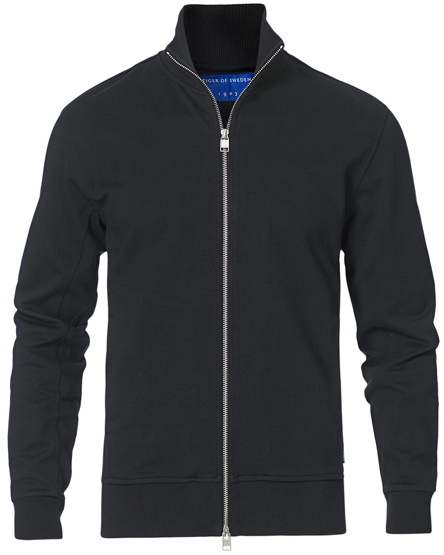 Herre | Trøjer | Tiger of Sweden | Navra Cotton Zip Black