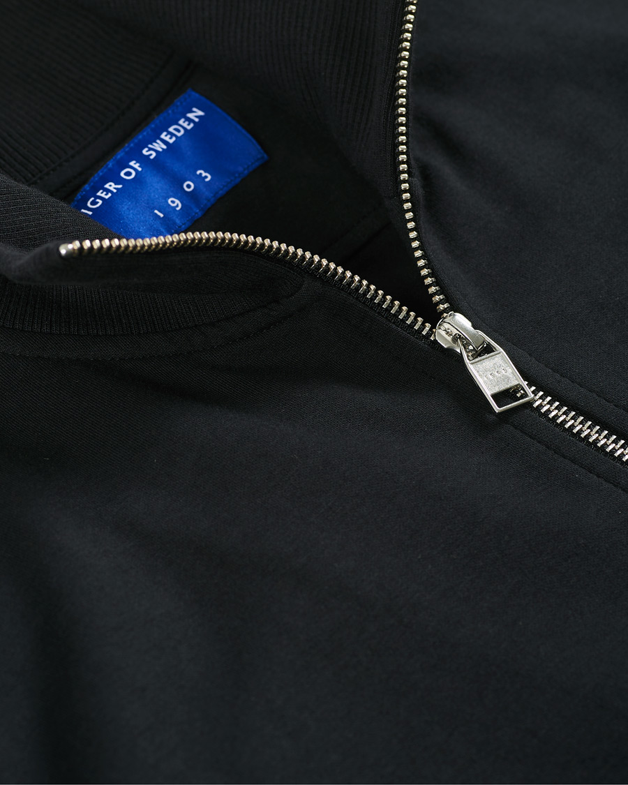 Herre | Trøjer | Tiger of Sweden | Navra Cotton Zip Black