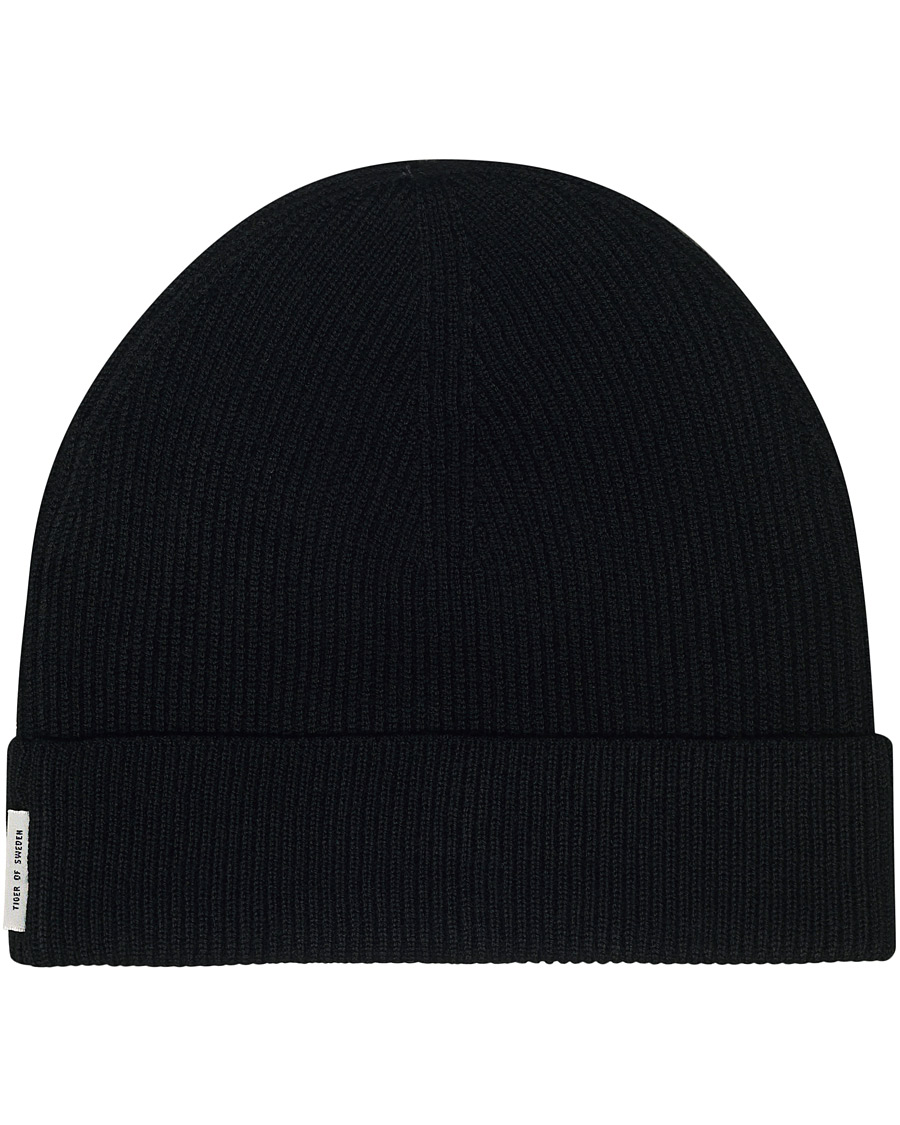 Herre | Tiger of Sweden Hedqvist Wool Beanie Black | Tiger of Sweden | Hedqvist Wool Beanie Black