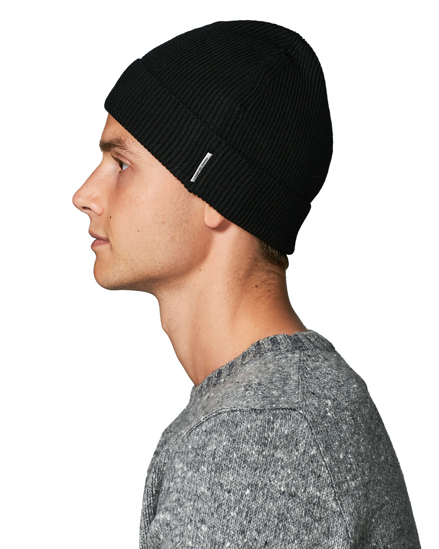 Herre | Tiger of Sweden Hedqvist Wool Beanie Black | Tiger of Sweden | Hedqvist Wool Beanie Black
