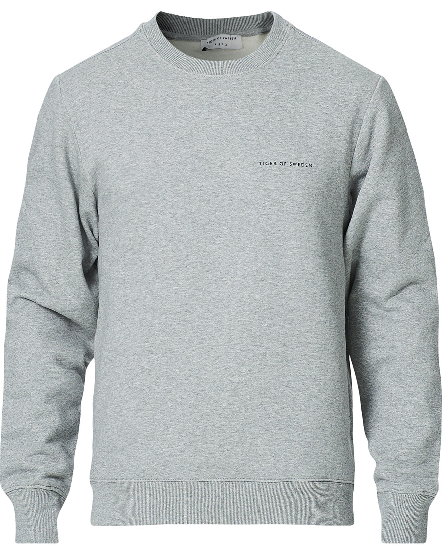Herre | Trøjer | Tiger of Sweden | Emerson Cotton Sweatshirt Mid Grey Mel