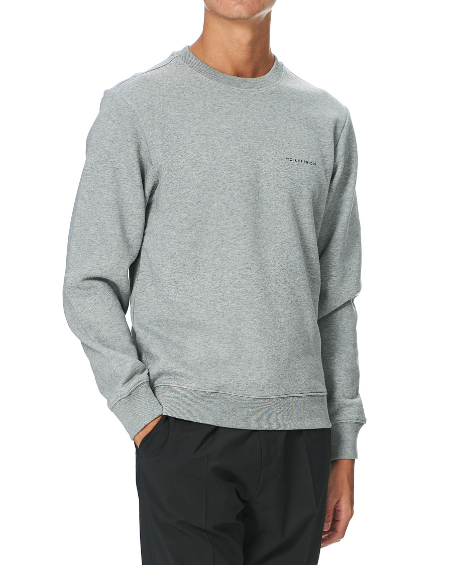 Herre | Trøjer | Tiger of Sweden | Emerson Cotton Sweatshirt Mid Grey Mel