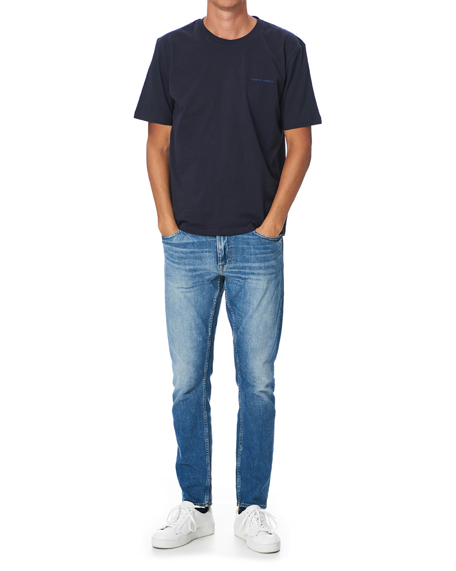 Herre | T-Shirts | Tiger of Sweden | Pro Cotton Logo Tee Light Ink