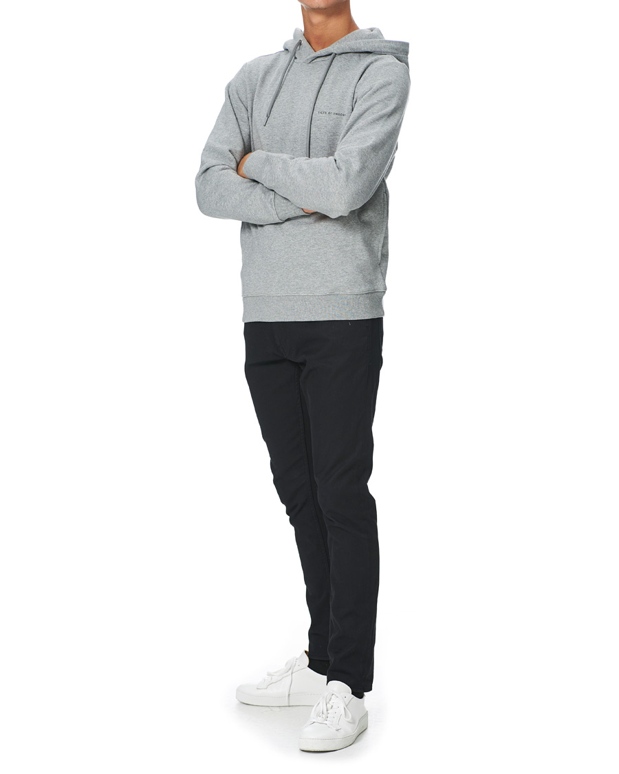 Herre | Trøjer | Tiger of Sweden | Dominick Cotton Hoodie Mid Grey Mel