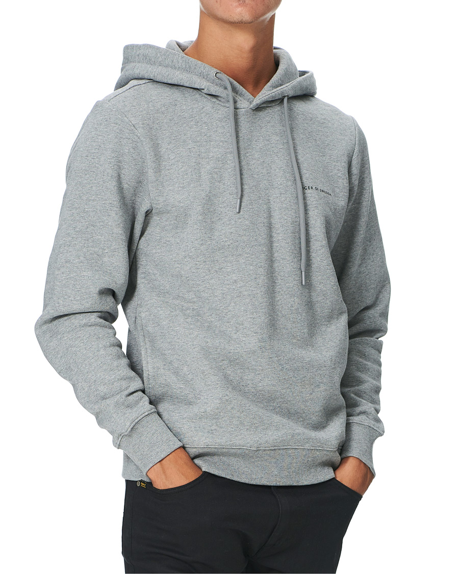 Herre | Trøjer | Tiger of Sweden | Dominick Cotton Hoodie Mid Grey Mel