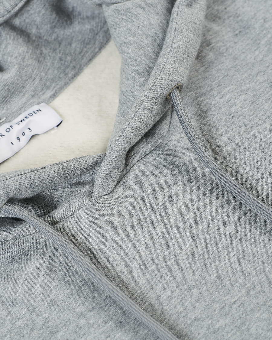 Herre | Trøjer | Tiger of Sweden | Dominick Cotton Hoodie Mid Grey Mel