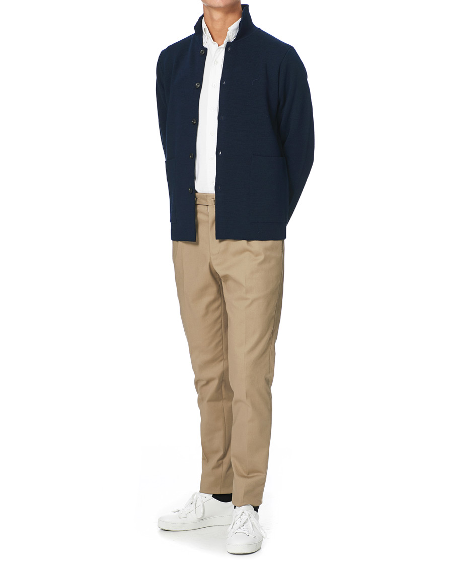 Herre | Trøjer | Altea | Wool Chore Jacket Navy