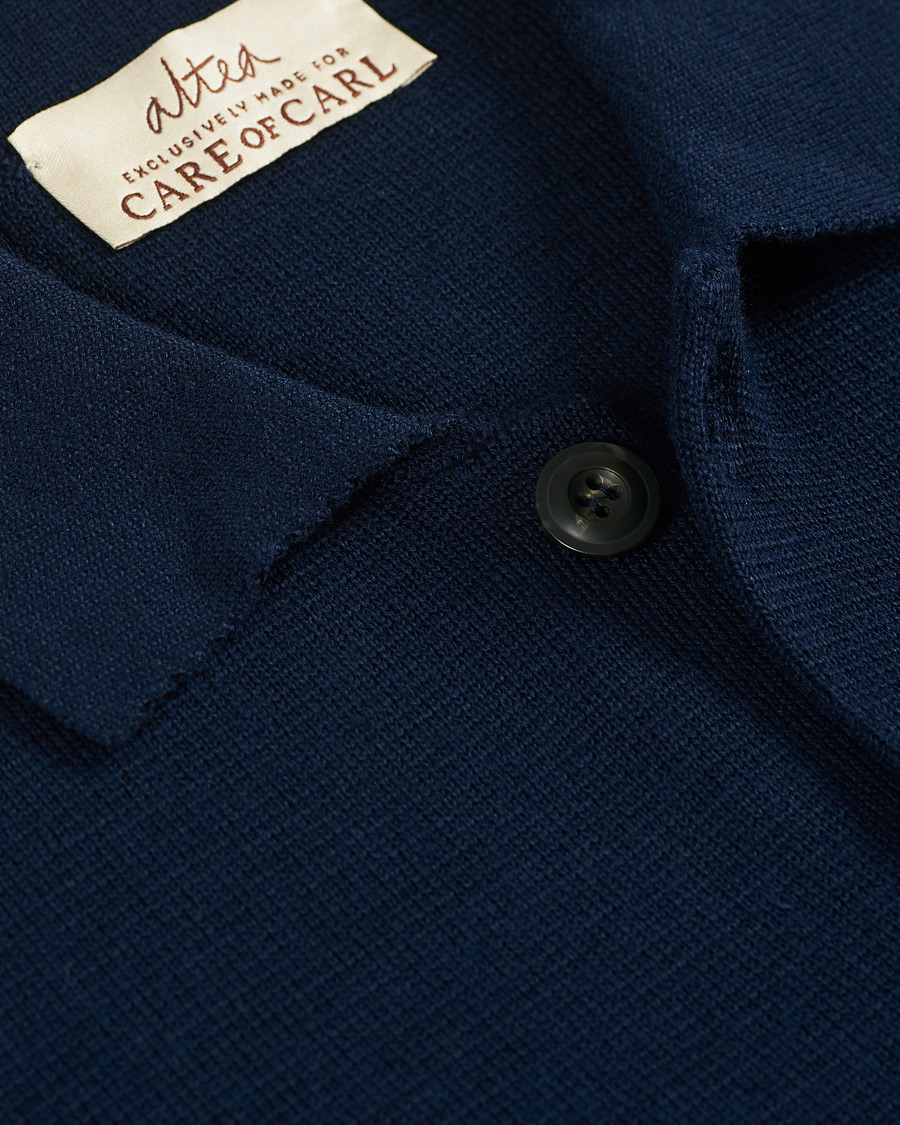 Herre | Trøjer | Altea | Wool Chore Jacket Navy