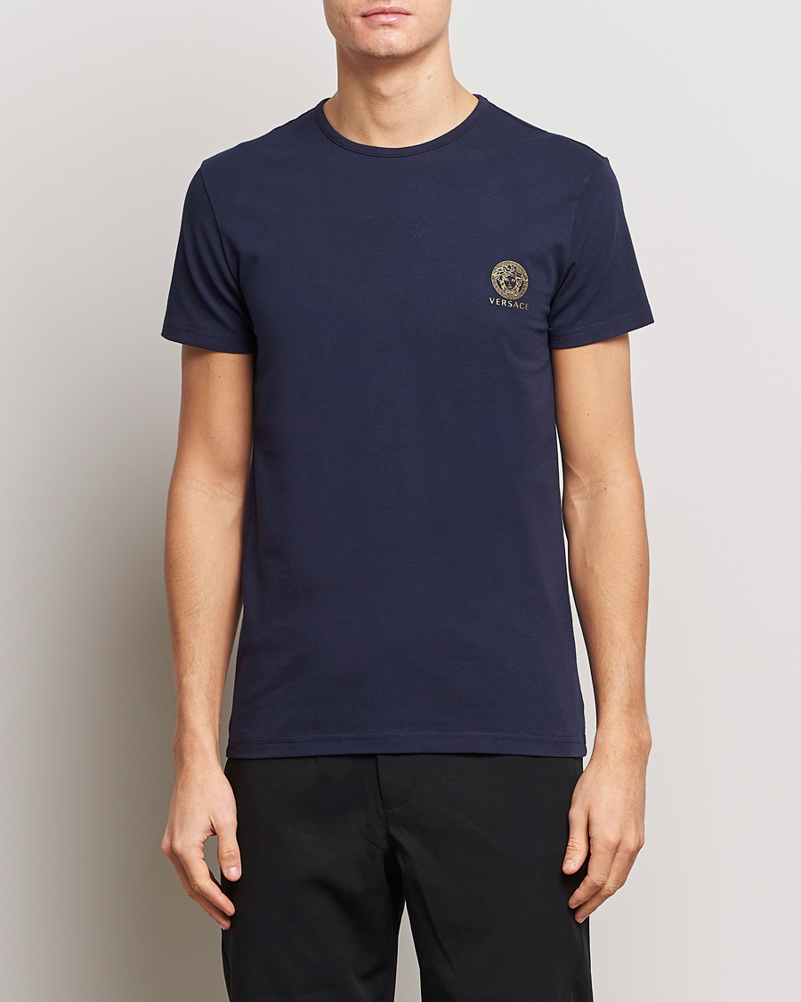 Herre | T-Shirts | Versace | Medusa Tee Navy