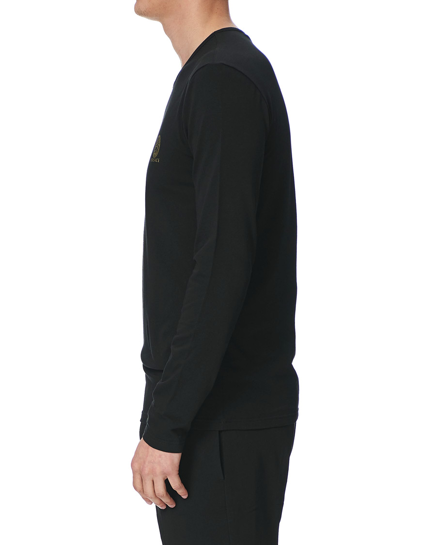 Herre | T-Shirts | Versace | Medusa Long Sleeve Tee Black