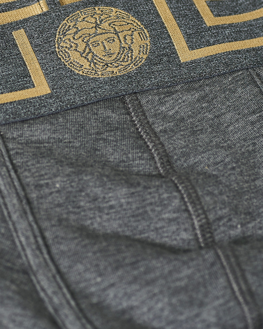 Herre | Undertøj | Versace | Greca Boxer Briefs Grey Melange