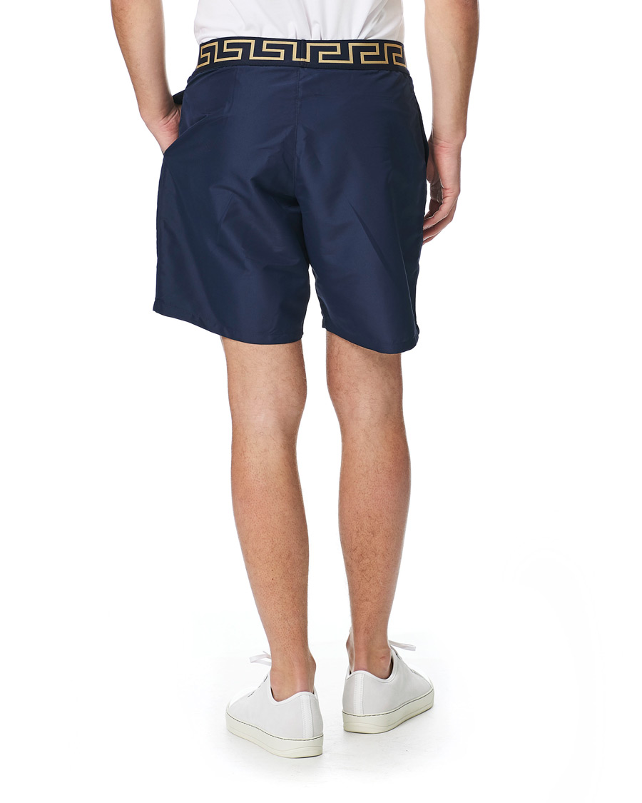 Herre | Badebukser | Versace | Greca Border Swim Trunks Navy