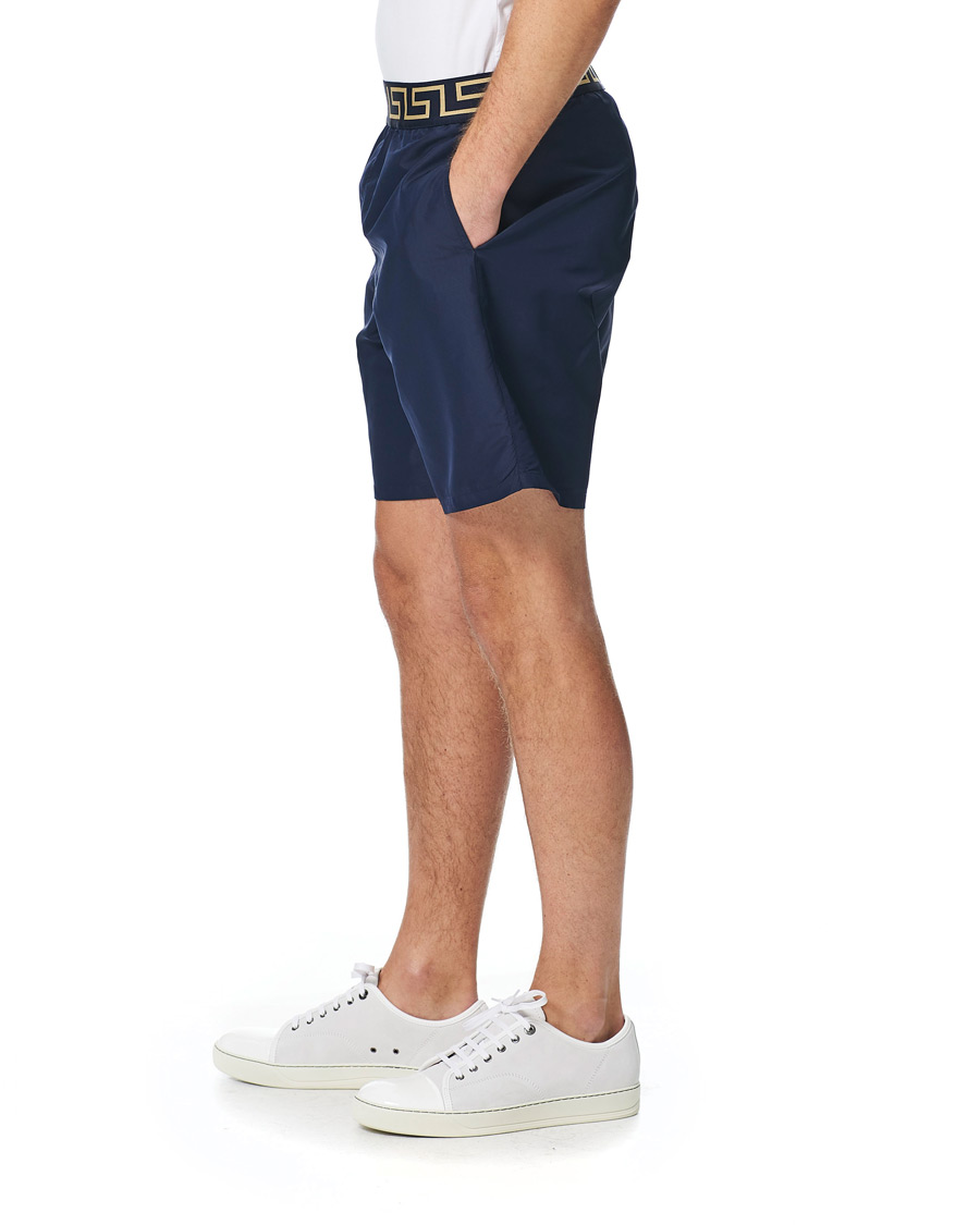 Herre | Badebukser | Versace | Greca Border Swim Trunks Navy