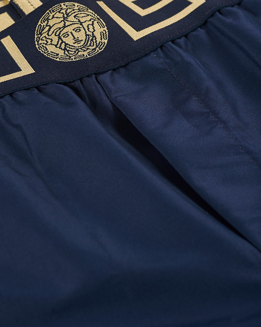 Herre | Badebukser | Versace | Greca Border Swim Trunks Navy