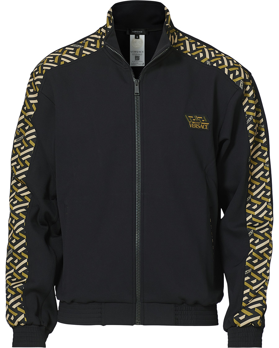 Herre | Trøjer | Versace | Monogram Zip Sweater Black