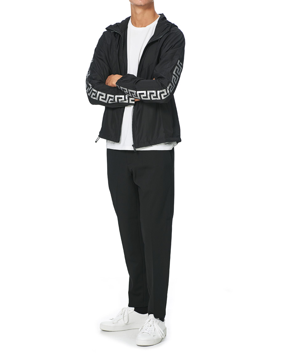 Herre | Jakker | Versace | Monogram Hooded Jacket Black