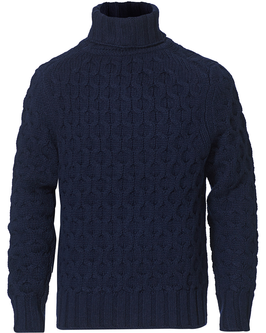 Herre | Trøjer | Morris Heritage | Heritage Vincenzo Rollneck Navy