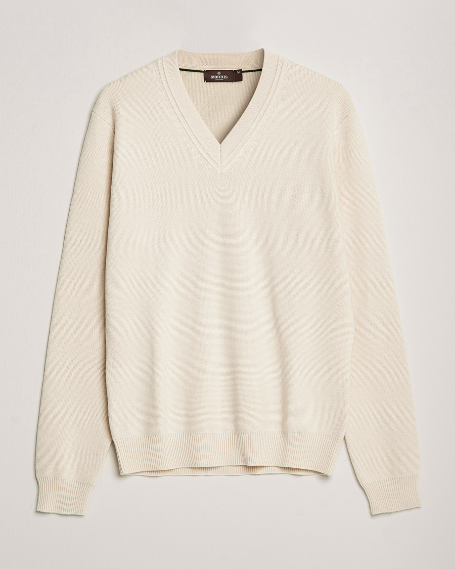 Herre | Trøjer | Morris Heritage | Maretiimo V-Neck Off White