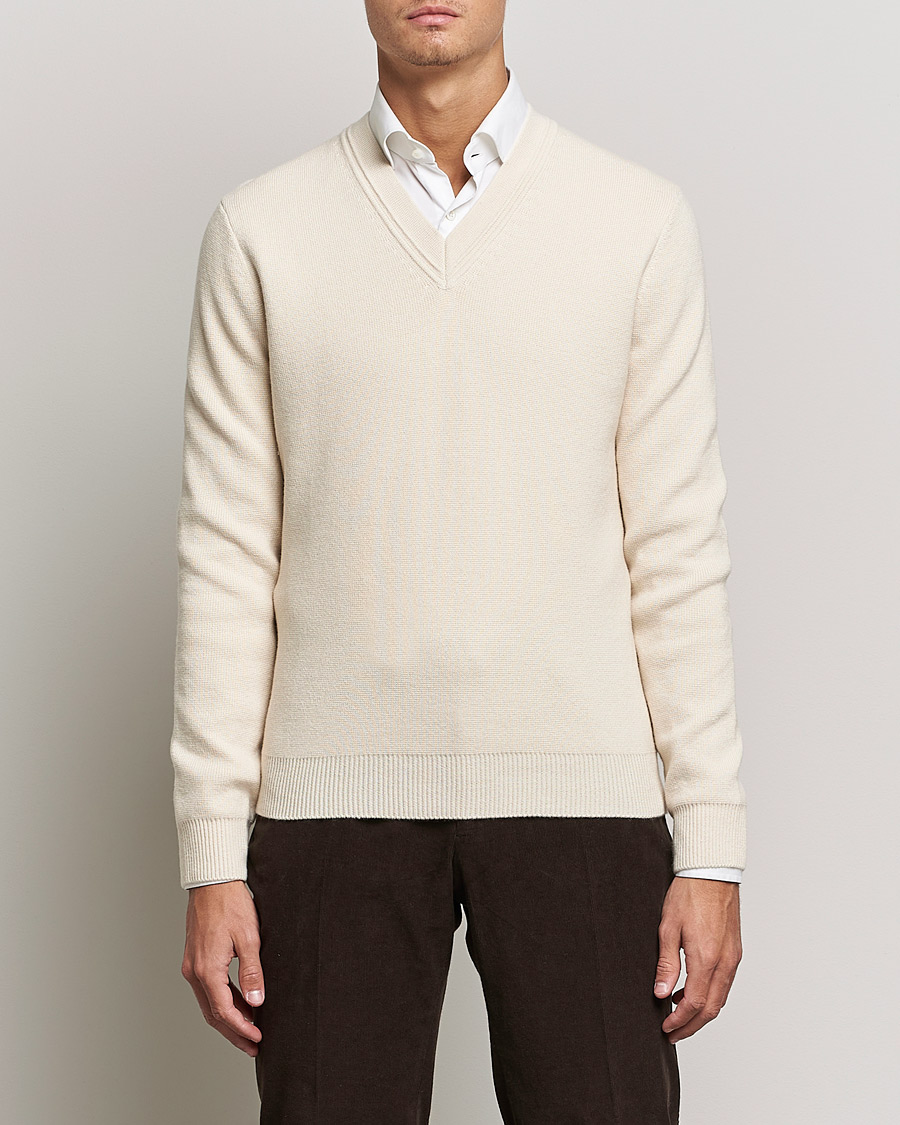 Herre | Trøjer | Morris Heritage | Maretiimo V-Neck Off White