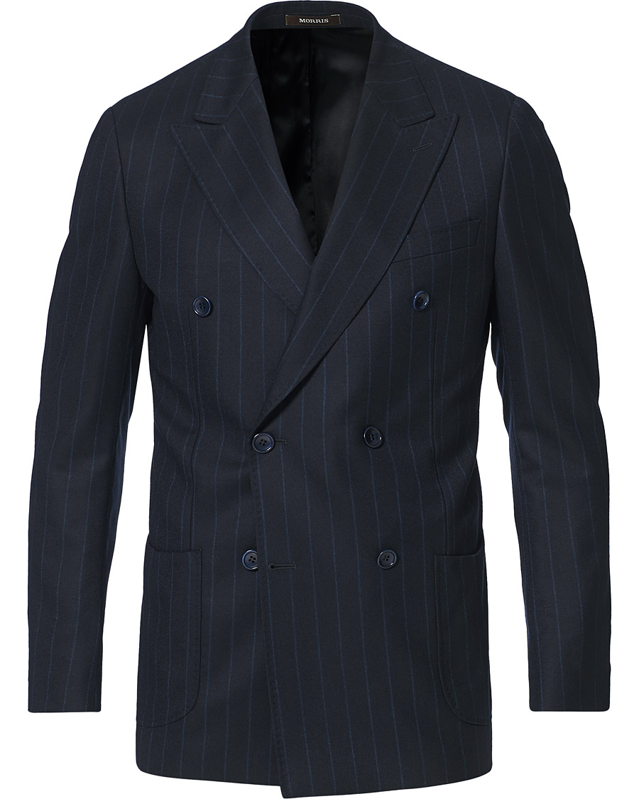 Herre | Blazere & jakker | Morris Heritage | Pinstripe Double Breasted Suit Blazer Navy