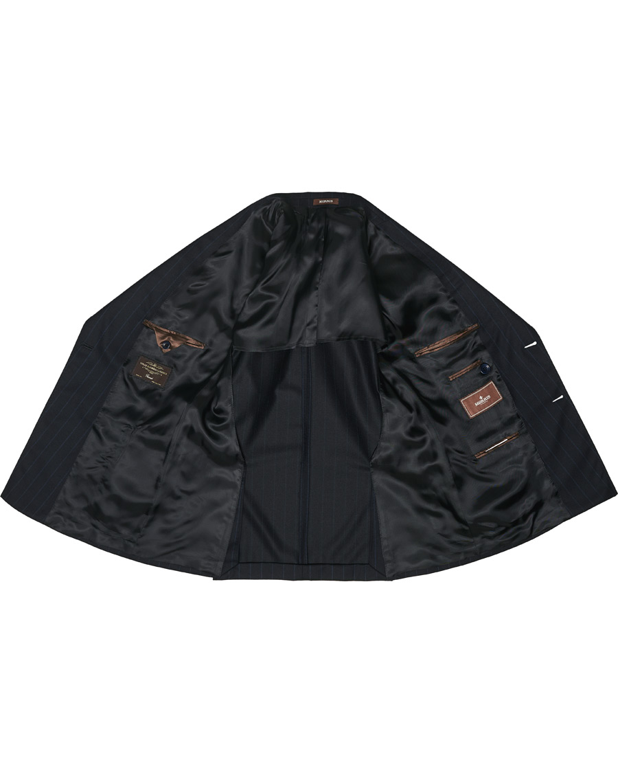 Herre | Blazere & jakker | Morris Heritage | Pinstripe Double Breasted Suit Blazer Navy