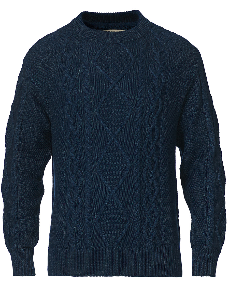 Herre | Trøjer | Nudie Jeans | Didrik Braided Sweater Indigo