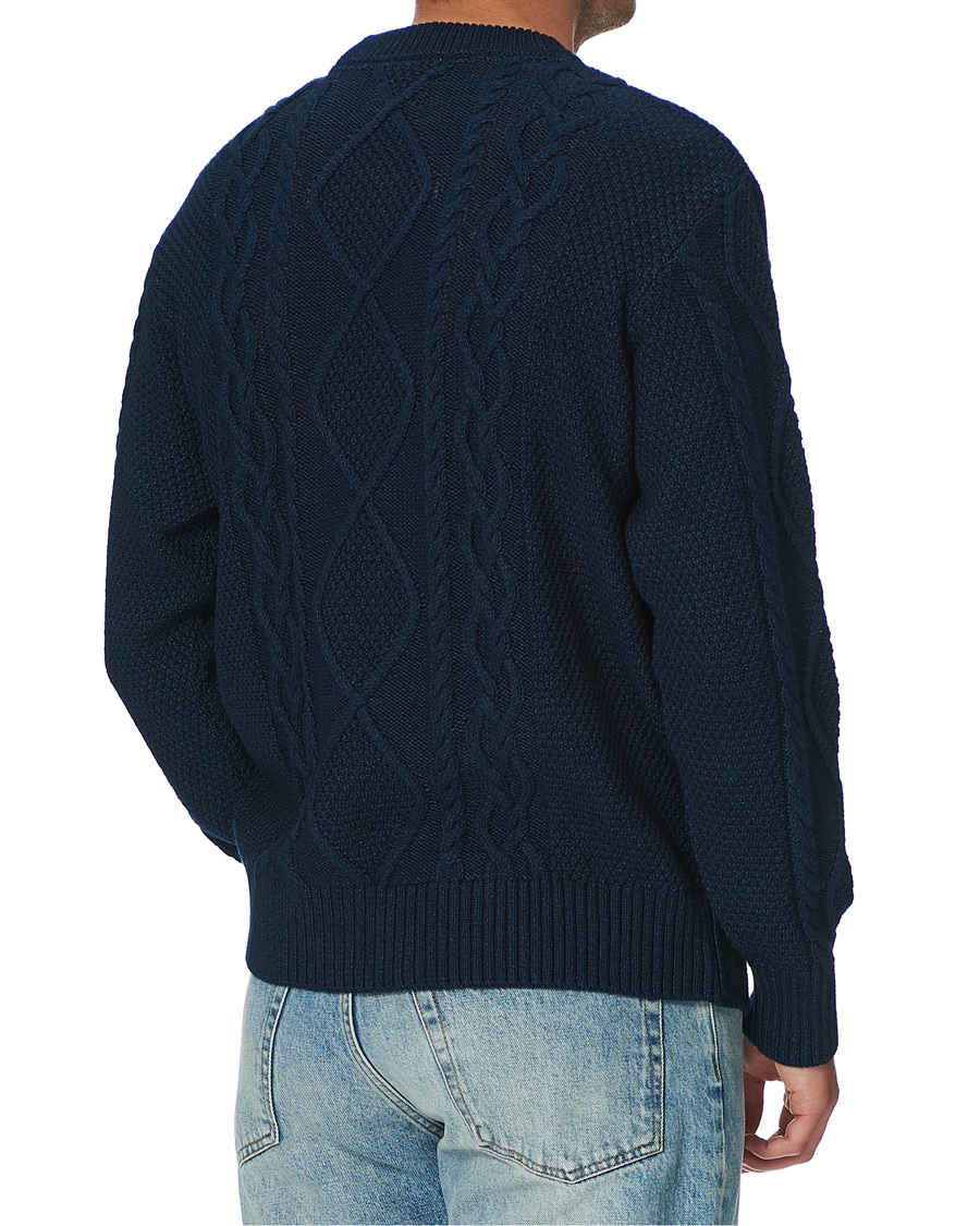 Herre | Trøjer | Nudie Jeans | Didrik Braided Sweater Indigo