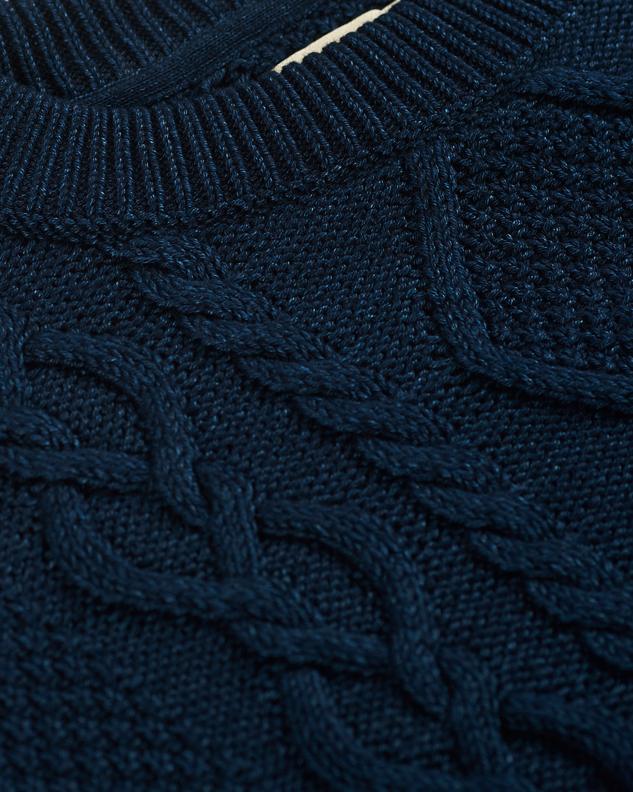 Herre | Trøjer | Nudie Jeans | Didrik Braided Sweater Indigo