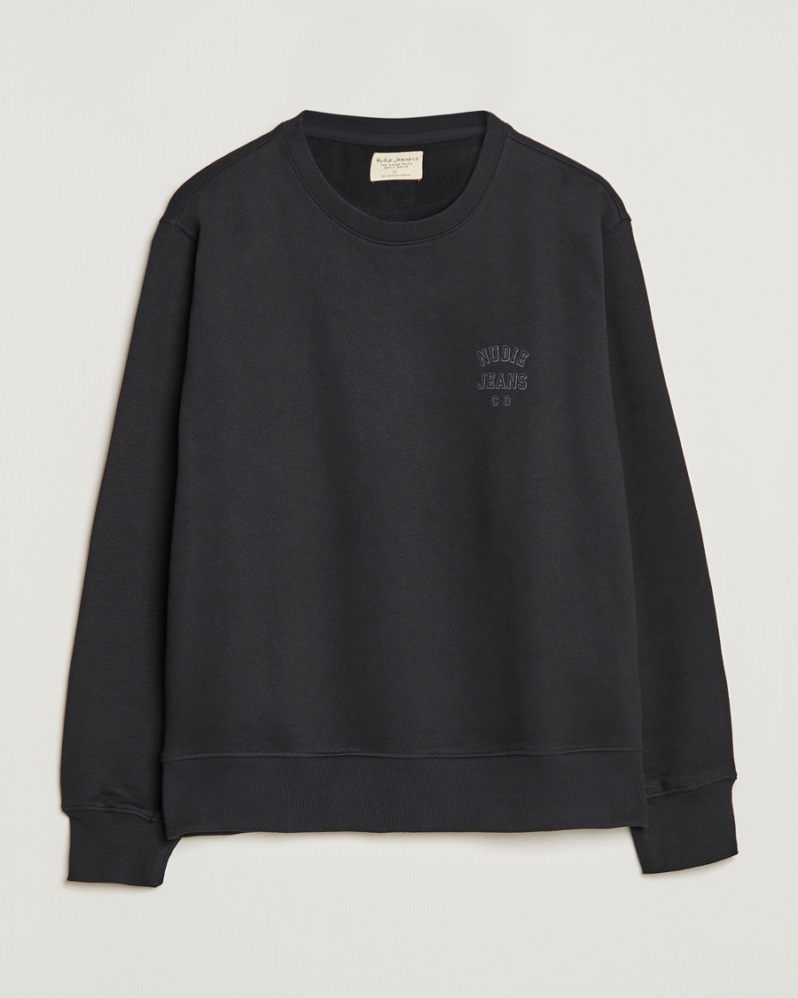 Herre | Trøjer | Nudie Jeans | Frasse Logo Sweatshirt Black