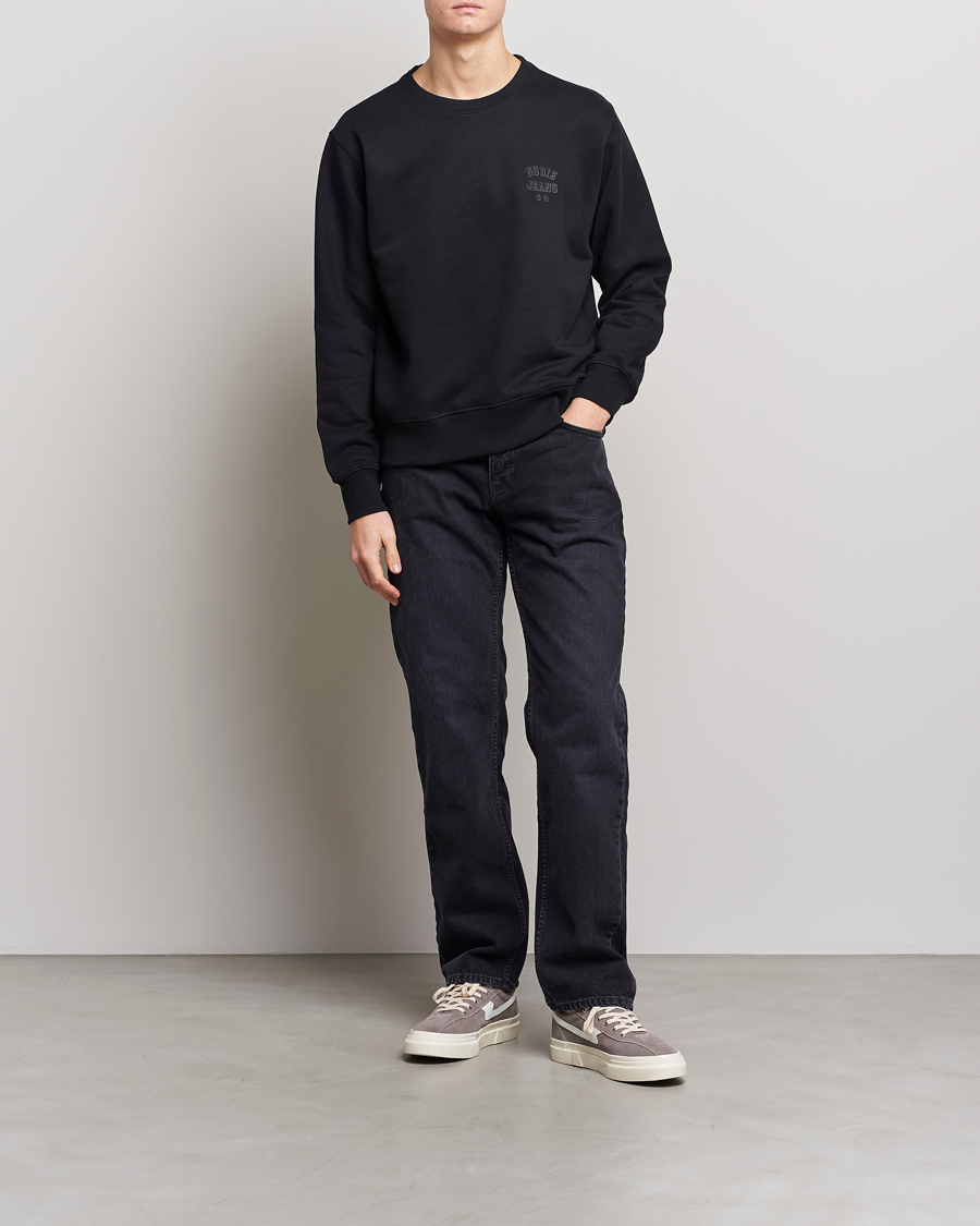 Herre | Trøjer | Nudie Jeans | Frasse Logo Sweatshirt Black