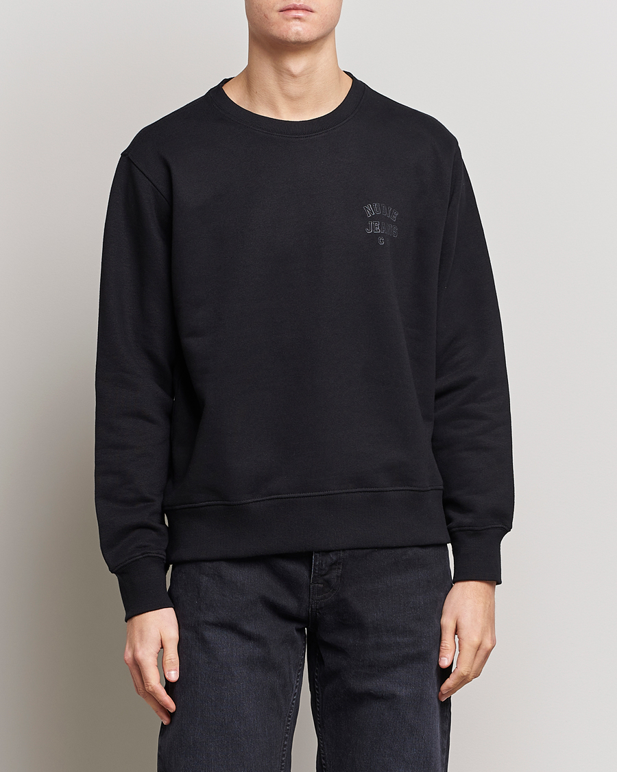 Herre | Trøjer | Nudie Jeans | Frasse Logo Sweatshirt Black
