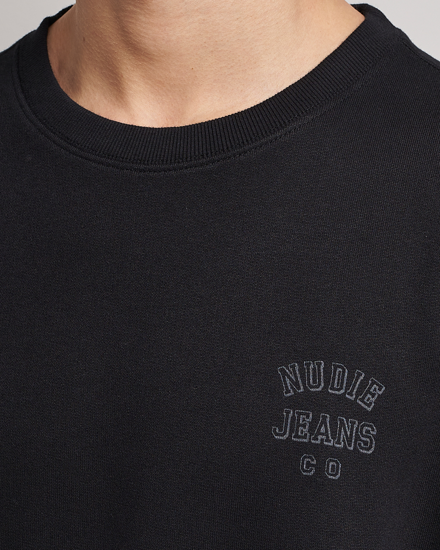 Herre | Trøjer | Nudie Jeans | Frasse Logo Sweatshirt Black