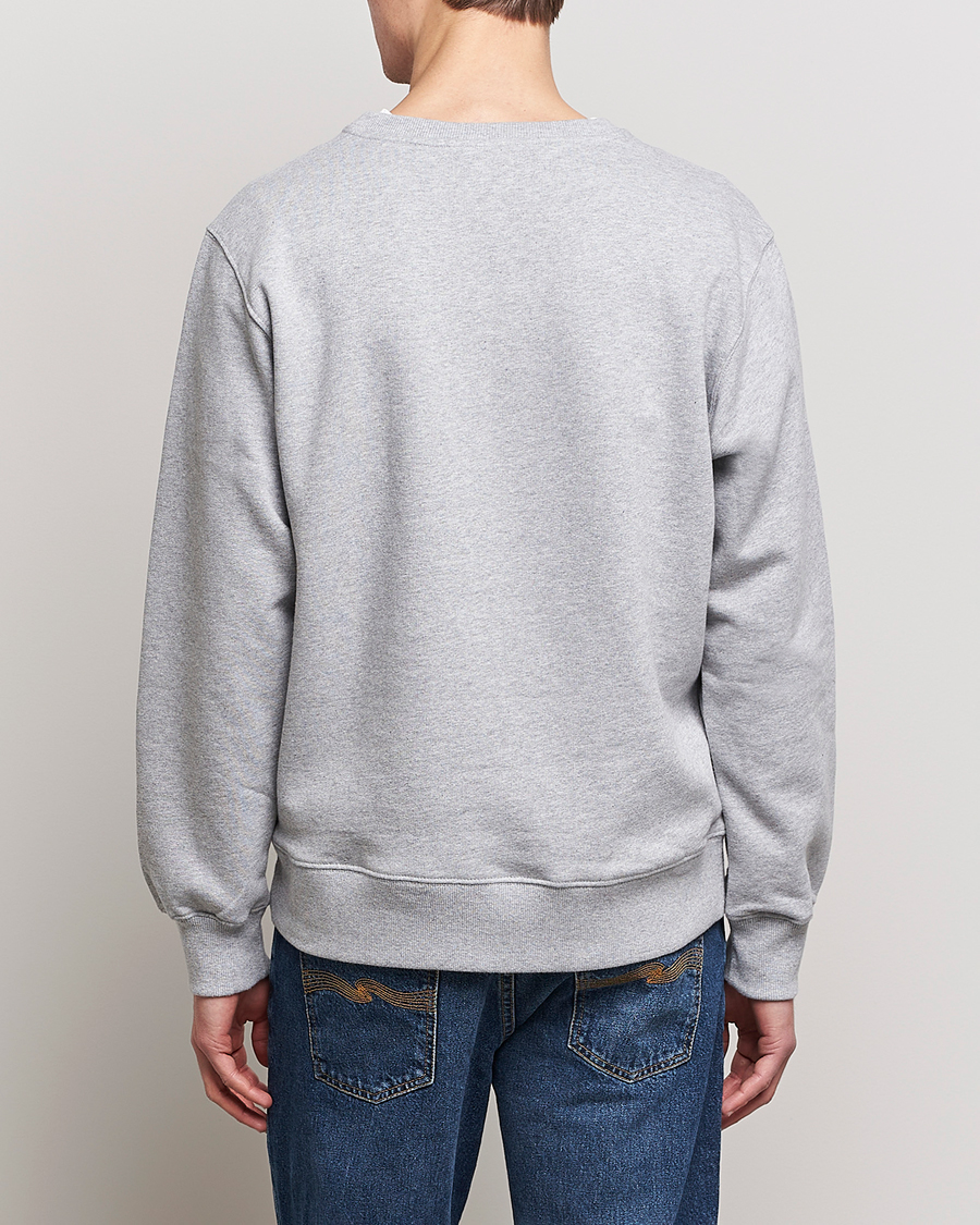 Herre | Trøjer | Nudie Jeans | Frasse Logo Sweatshirt Grey melange