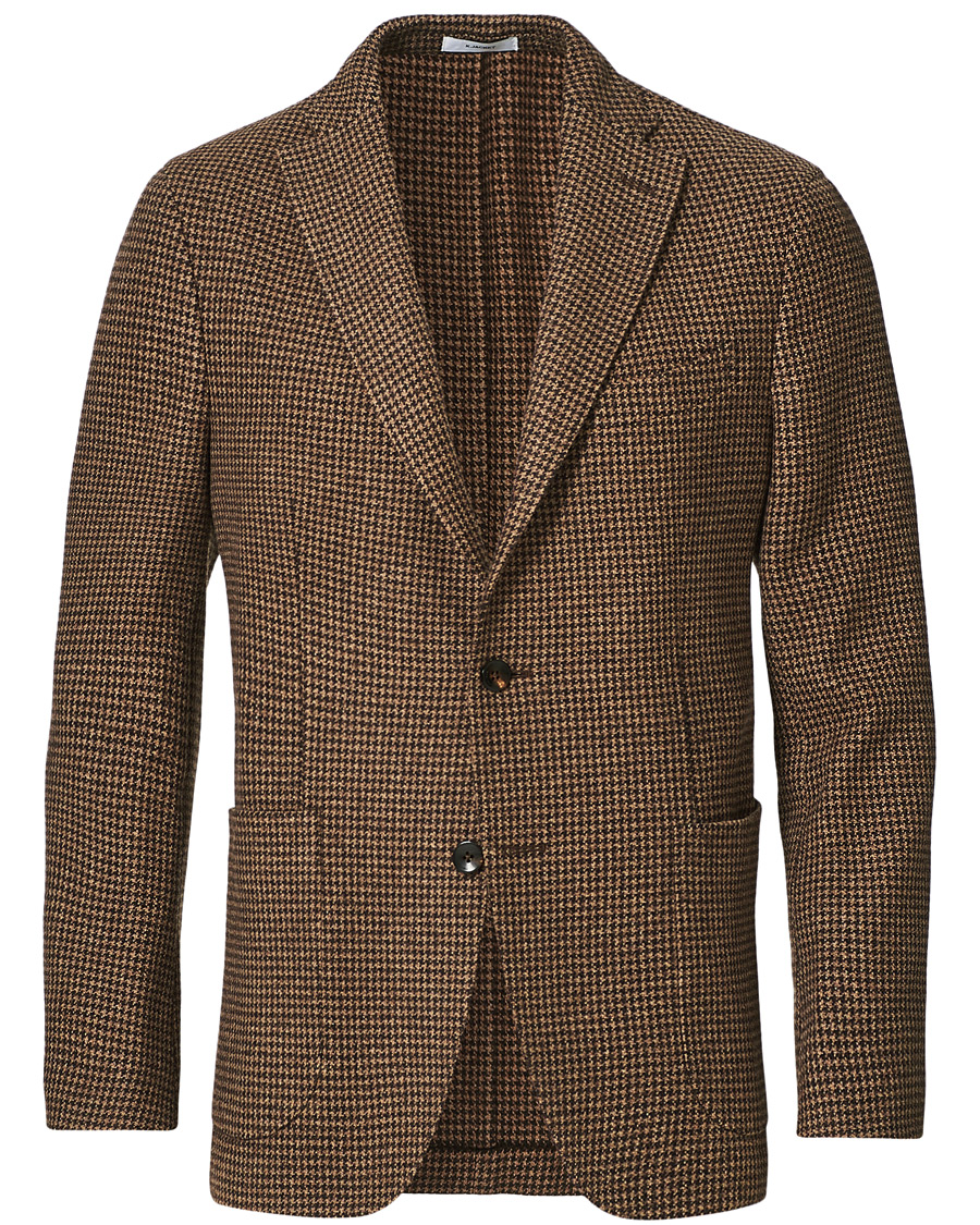 Herre | Blazere & jakker | Boglioli | K Jacket Houndstooth Blazer Brown