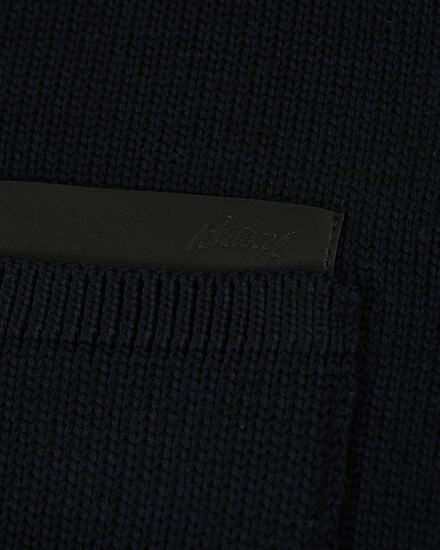 Herre | Trøjer | Brioni | Heavy Wool Cardigan Jacket Navy