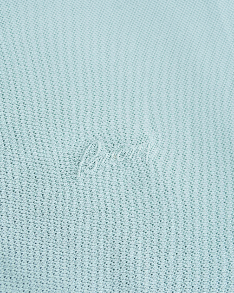 Herre | Polotrøjer | Brioni | Contrast Placket Polo Piquet Aqua
