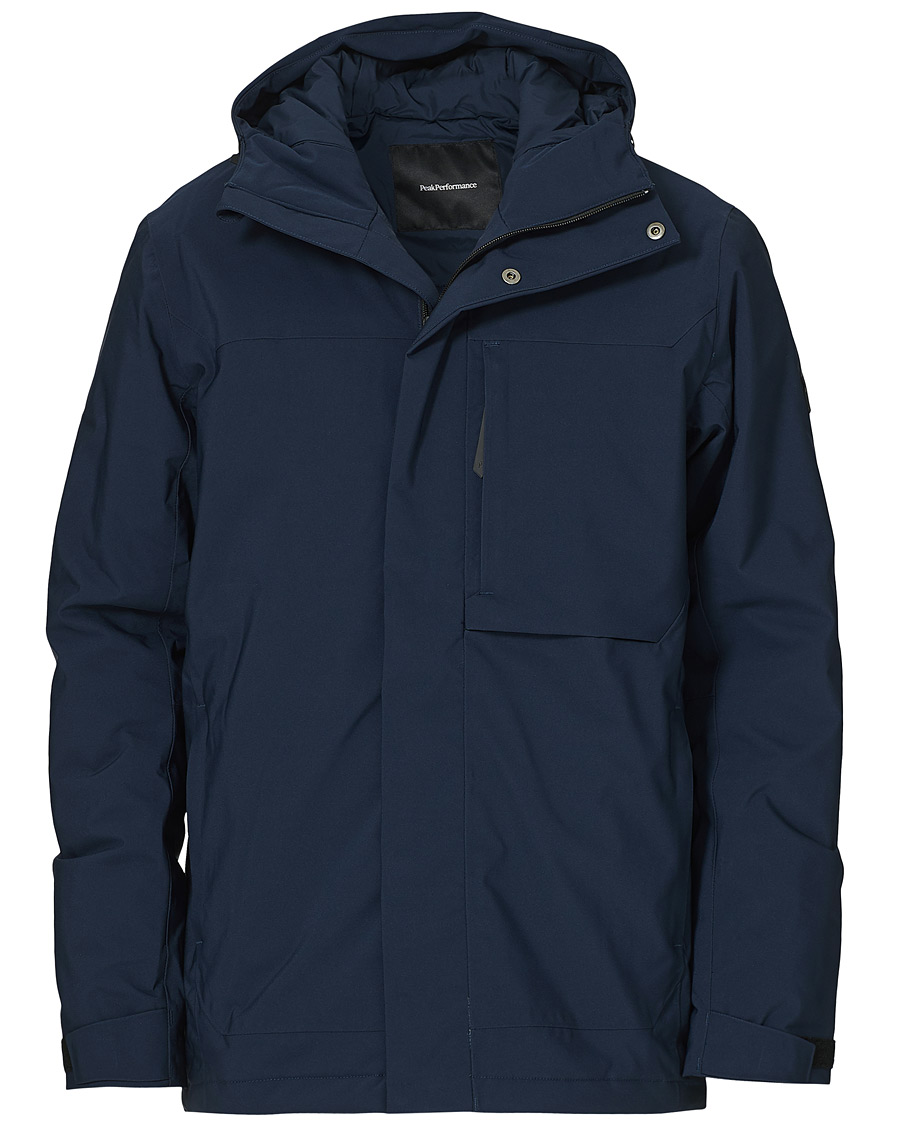 Herre | Jakker | Peak Performance | Unified Hooded Jacket Blue Shadow