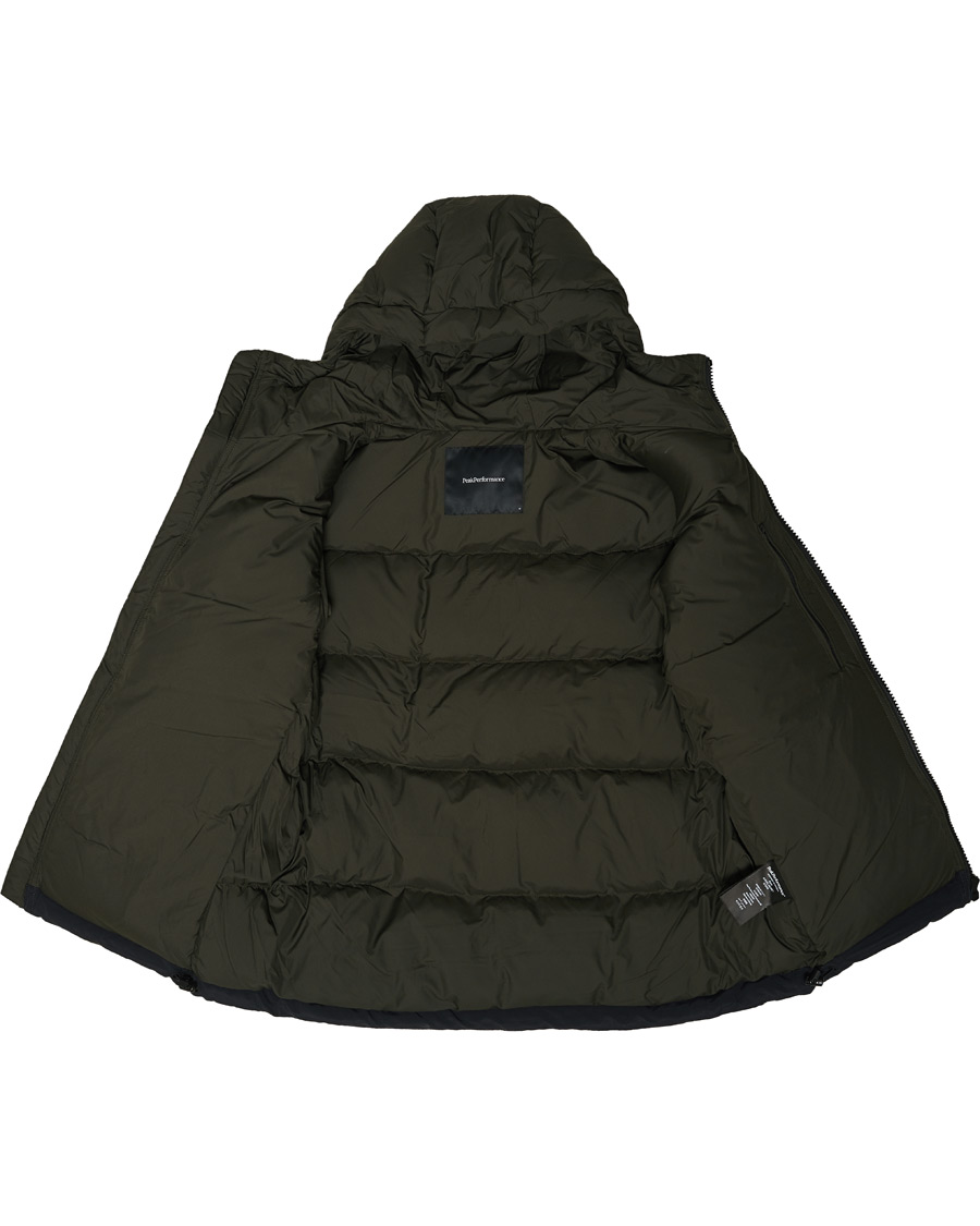 Herre | Jakker | Peak Performance | Rivel Down Hooded Jacket Olive Extreme