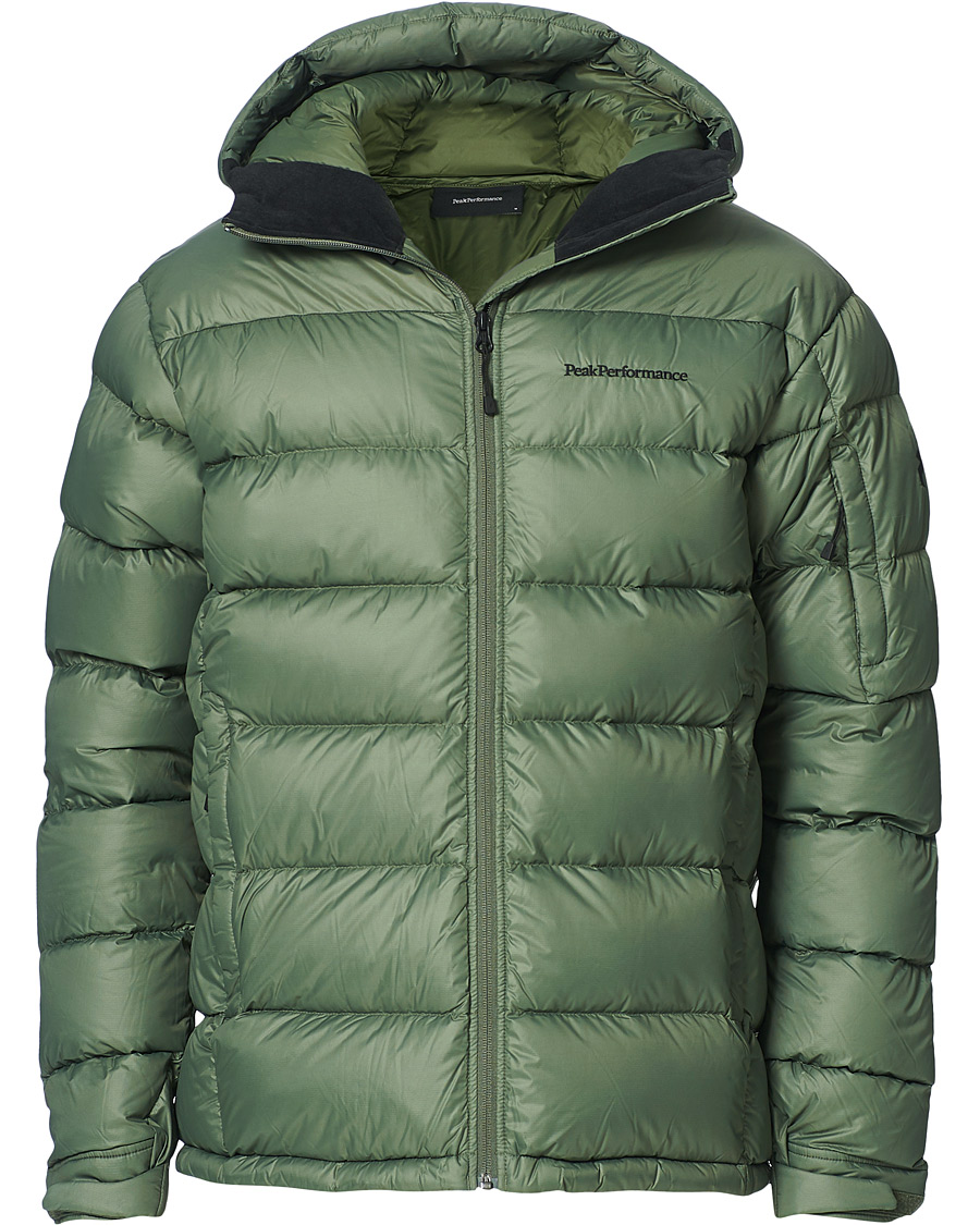 Herre | Jakker | Peak Performance | Frost Down Hooded Jacket Thrill Green