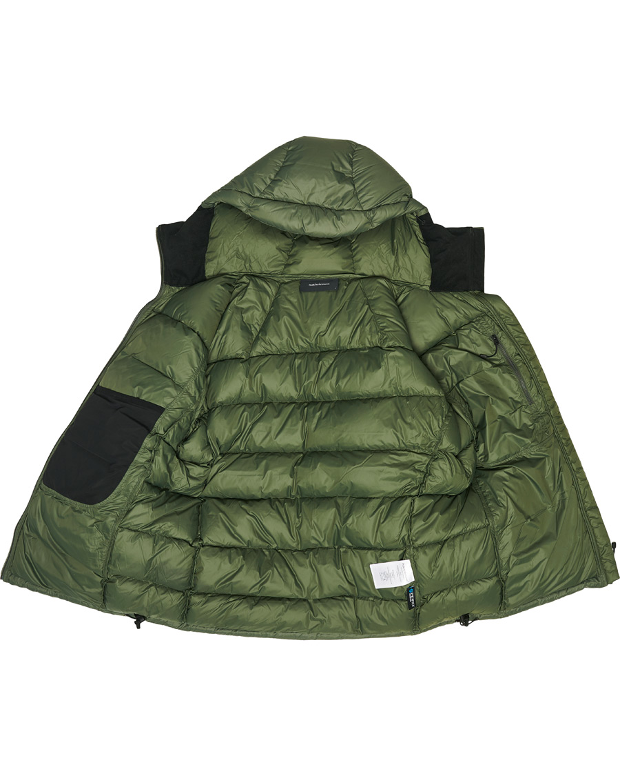 Herre | Jakker | Peak Performance | Frost Down Hooded Jacket Thrill Green