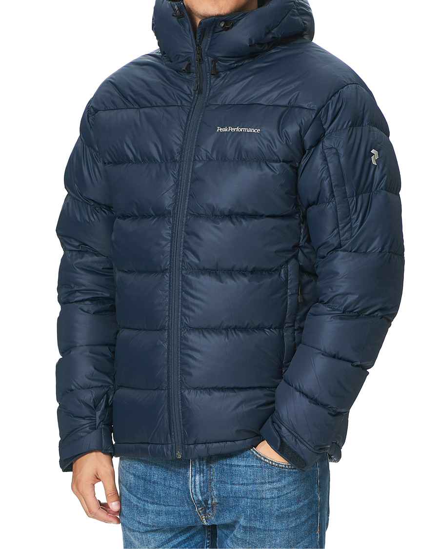 Herre | Jakker | Peak Performance | Frost Down Hooded Jacket Blue Shadow