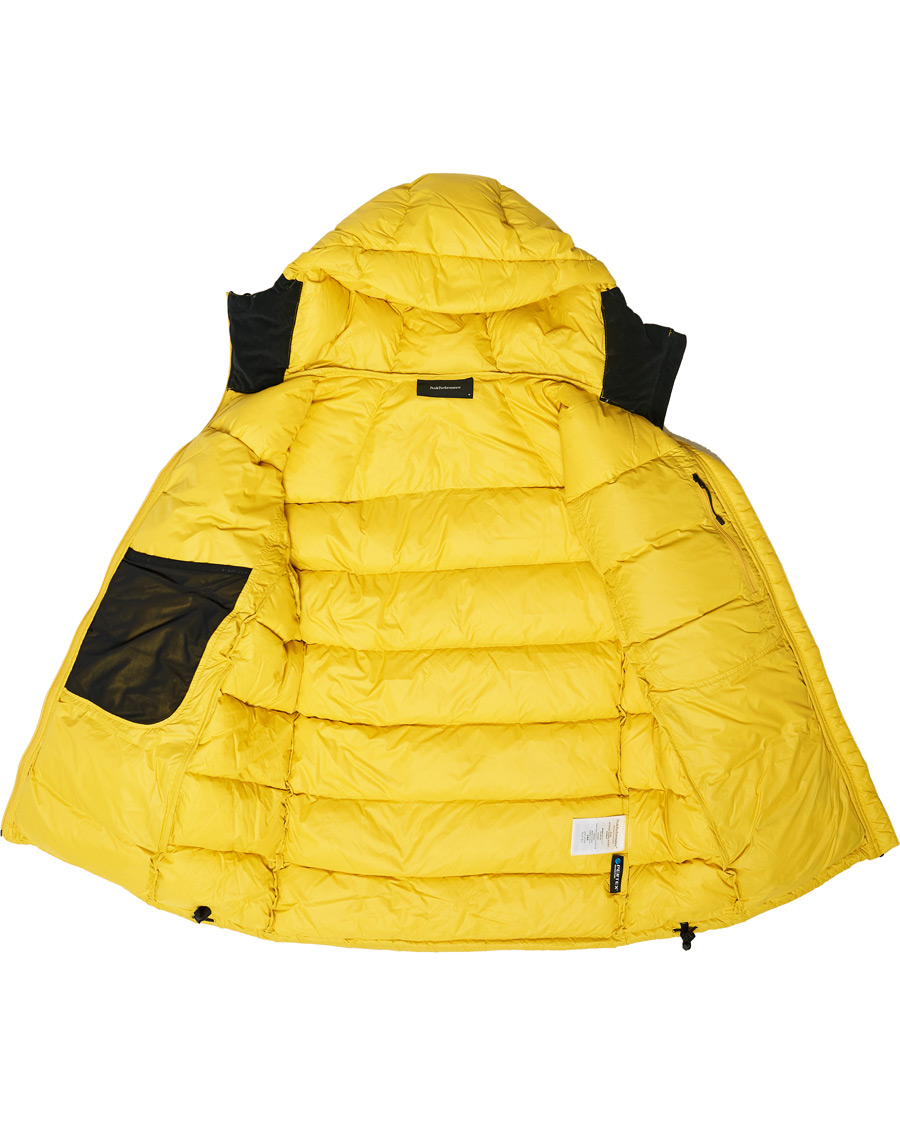 Herre | Jakker | Peak Performance | Frost Down Hooded Jacket Trek Yellow