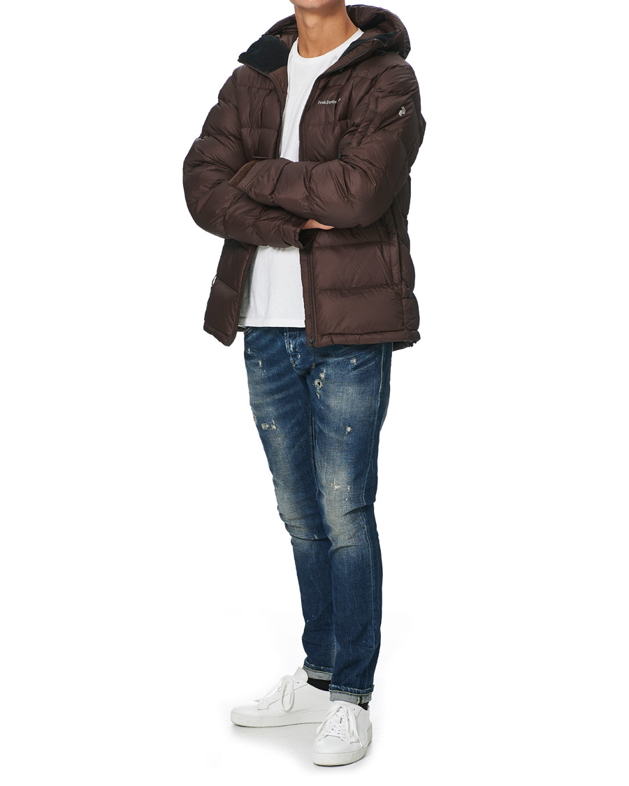 Herre | Jakker | Peak Performance | Frost Down Hooded Jacket Ridge Rock