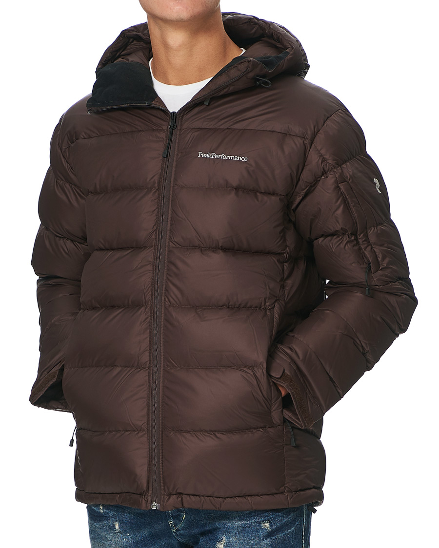 Herre | Jakker | Peak Performance | Frost Down Hooded Jacket Ridge Rock