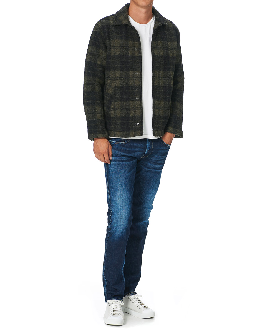 Herre | Jakker | Peak Performance | Checked Wool Shirt Olive