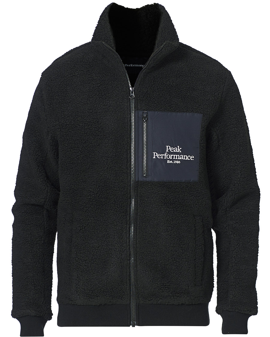 Herre | Trøjer | Peak Performance | Original Pile Zip Jacket Black
